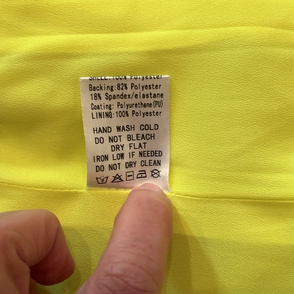 Akira Neon Yellow Corset Top with Straps Zipper Front And Lace-up Back Size 1X - Picture 10 of 10